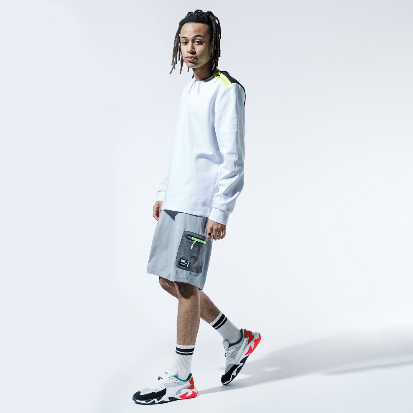 Мъжки суичър CONFRONT СУИТЧЪР SAN DIEGO cf120blm62001 цвят бял