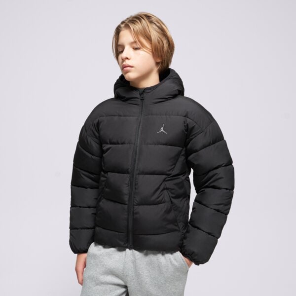 Детска преходно яке JORDAN ЯКЕ ЗИМНО M J BROOKLYN PUFFER B 95f014-023 цвят черен