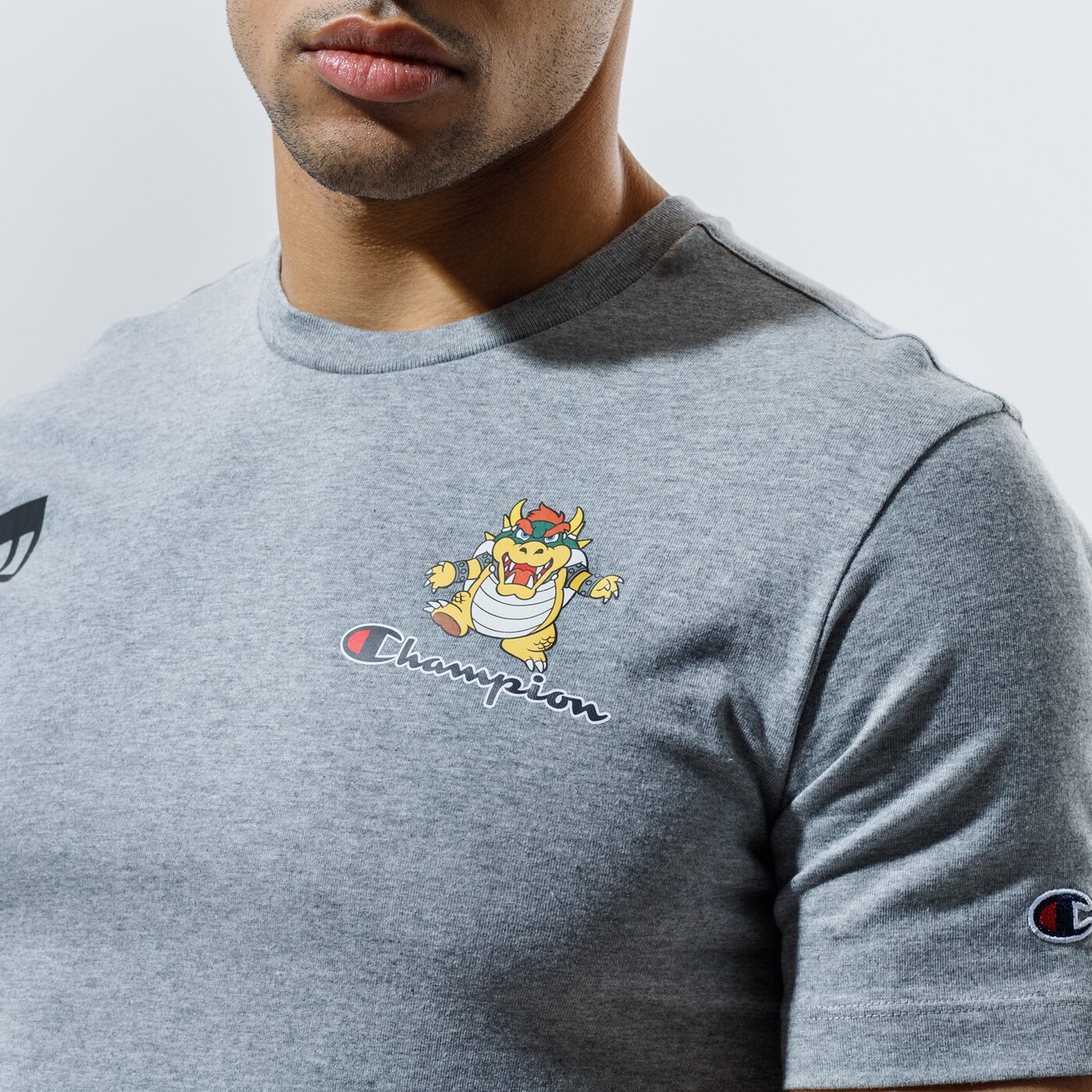 Мъжка тениска CHAMPION ТЕНИСКА CREWNECK ТЕНИСКА 216871em006 цвят сив