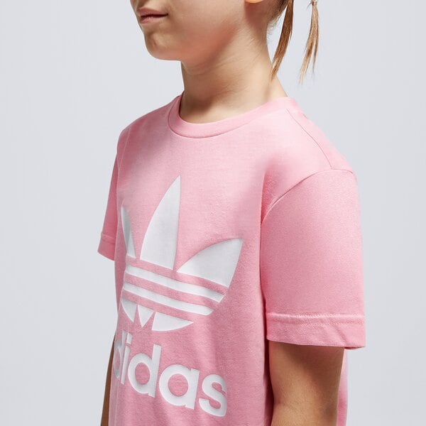 Детска тениска ADIDAS ТЕНИСКА TREFOIL TEE GIRL ib9932 цвят розов