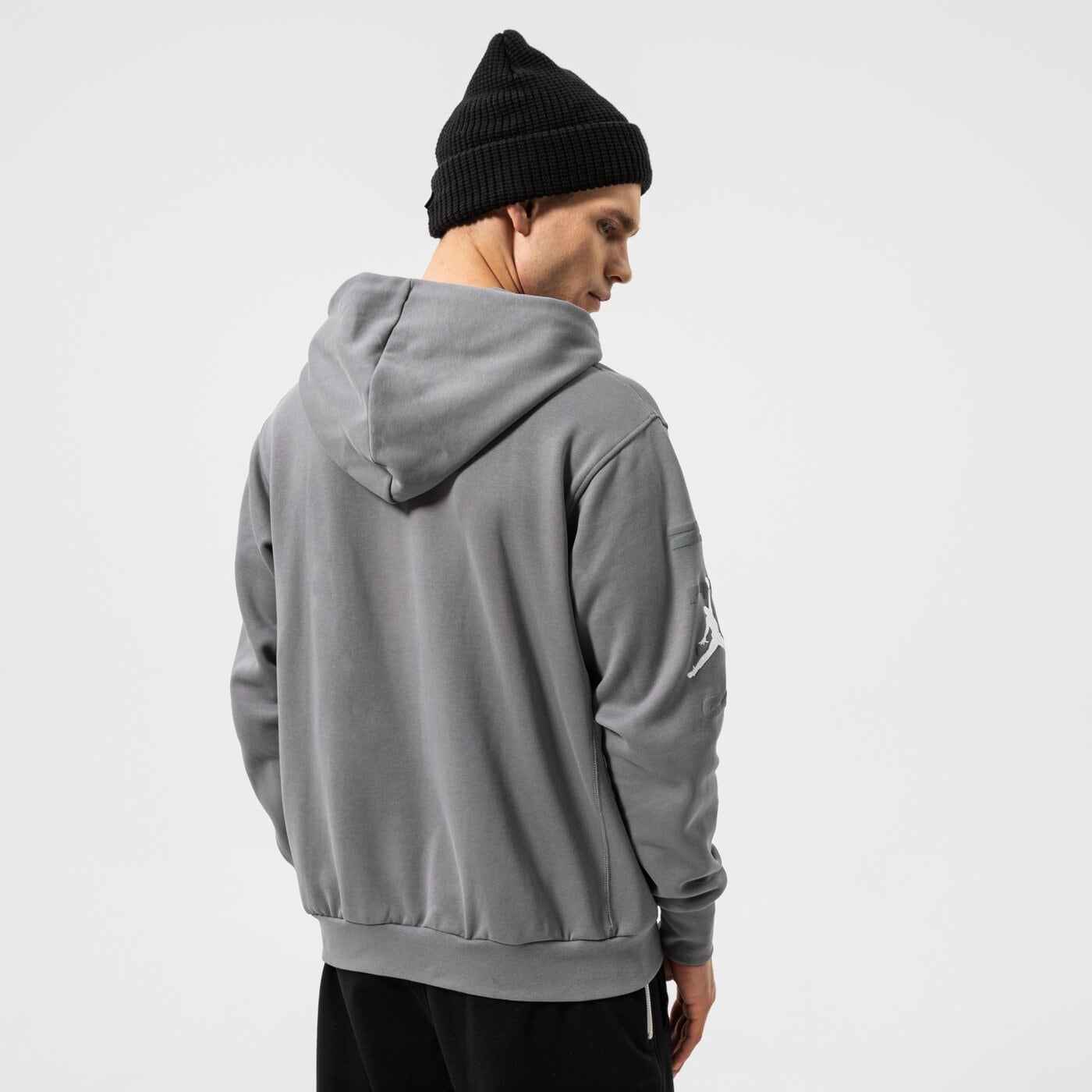 Мъжки суичър NIKE СУИТЧЪР С КАЧУЛКА BKN M NK PO FLC CTS STMT NBA db1516-002 цвят сив