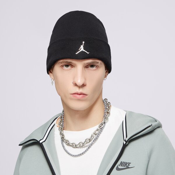 Дамска зимна шапка JORDAN ШАПКА BEANIE CUFFED 9a0063-023 цвят черен