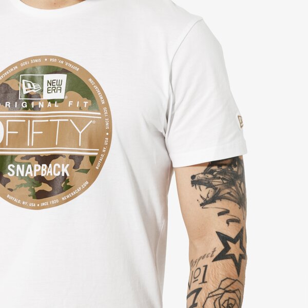 Мъжка тениска NEW ERA ТЕНИСКА SS VISR STICKR TEE NEWERA WHIWDC 11914640 цвят бял