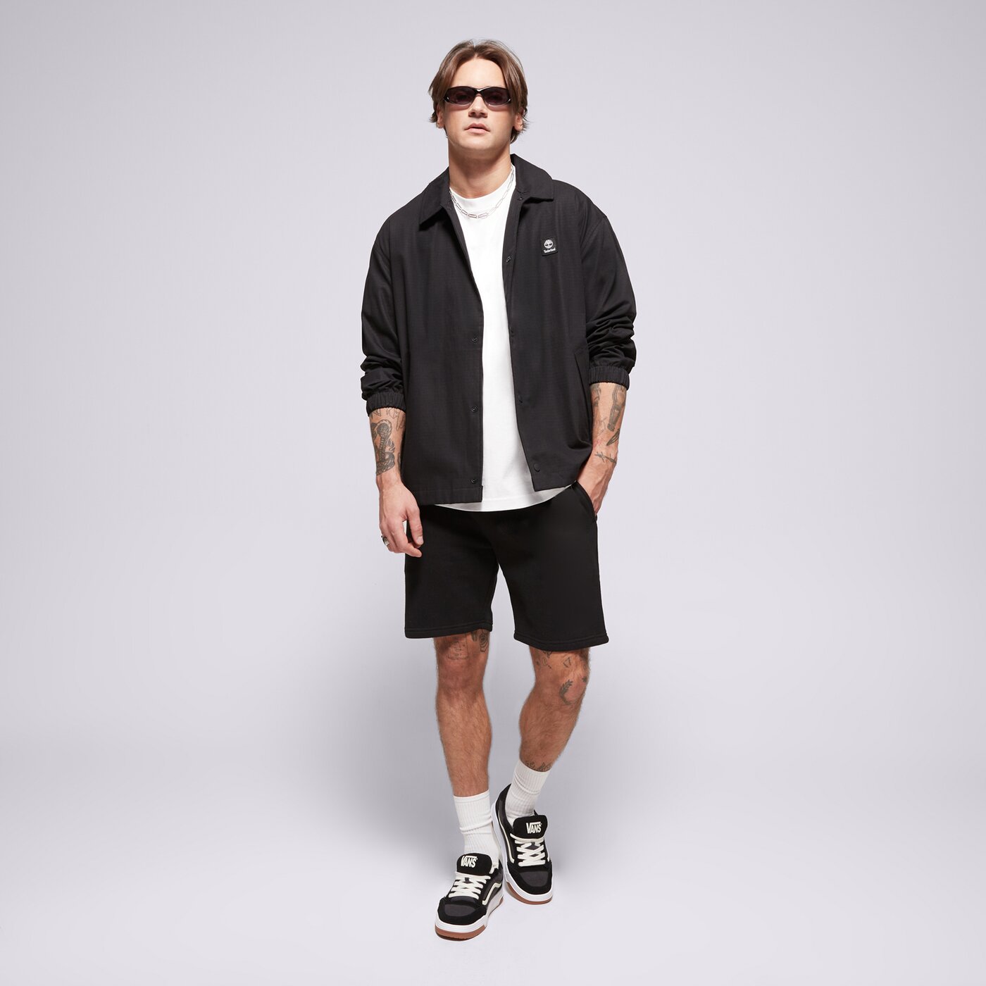 Мъжка тениска VANS ТЕНИСКА LEFT CHEST II LOOSE SS vn000p1pwht1 цвят бял