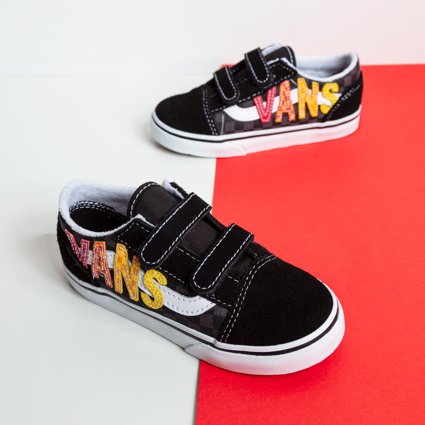 Детски маратонки VANS TD OLD SKOOL V vn000d3yabx1 цвят черен