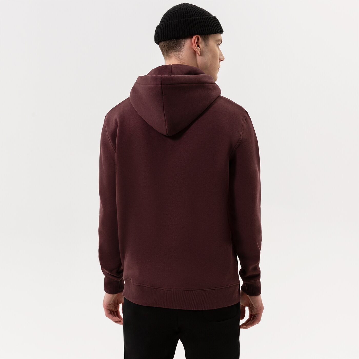 Мъжки суичър ALPHA INDUSTRIES СУИТЧЪР С КАЧУЛКА BASIC 196318-21 цвят бордо