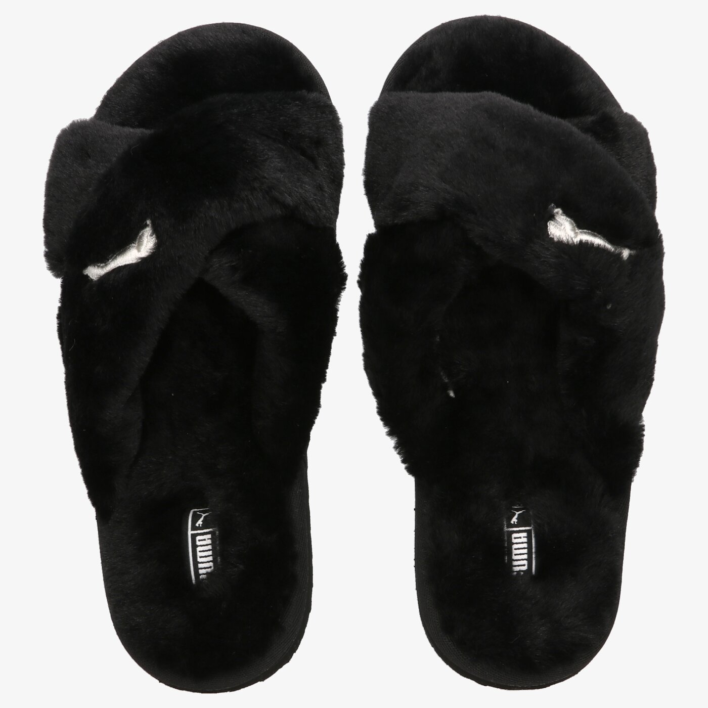 Дамски чехли и сандали PUMA FLUFF X STRAP  38493601 цвят черен