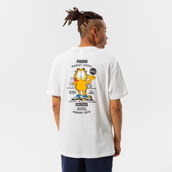 Мъжка тениска PUMA ТЕНИСКА PUMA X GARFIELD GRAPHIC TEE 534433 02 цвят бял