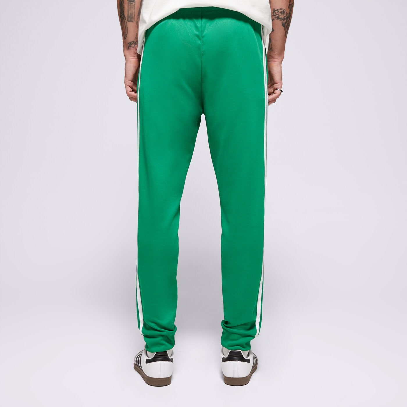 Мъжки панталони ADIDAS ПАНТАЛОНИ SST TP ik3515 цвят зелен