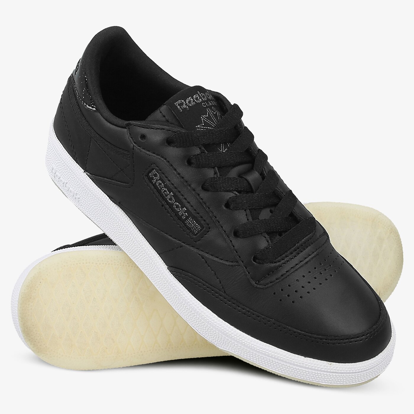 Дамски маратонки REEBOK CLUB C 85 LTHR bd5816 цвят черен