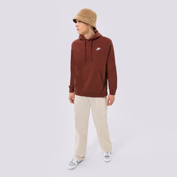 Мъжки суичър NIKE СУИТЧЪР С КАЧУЛКА SPORTSWEAR CLUB FLEECE bv2654-217 цвят кафяв