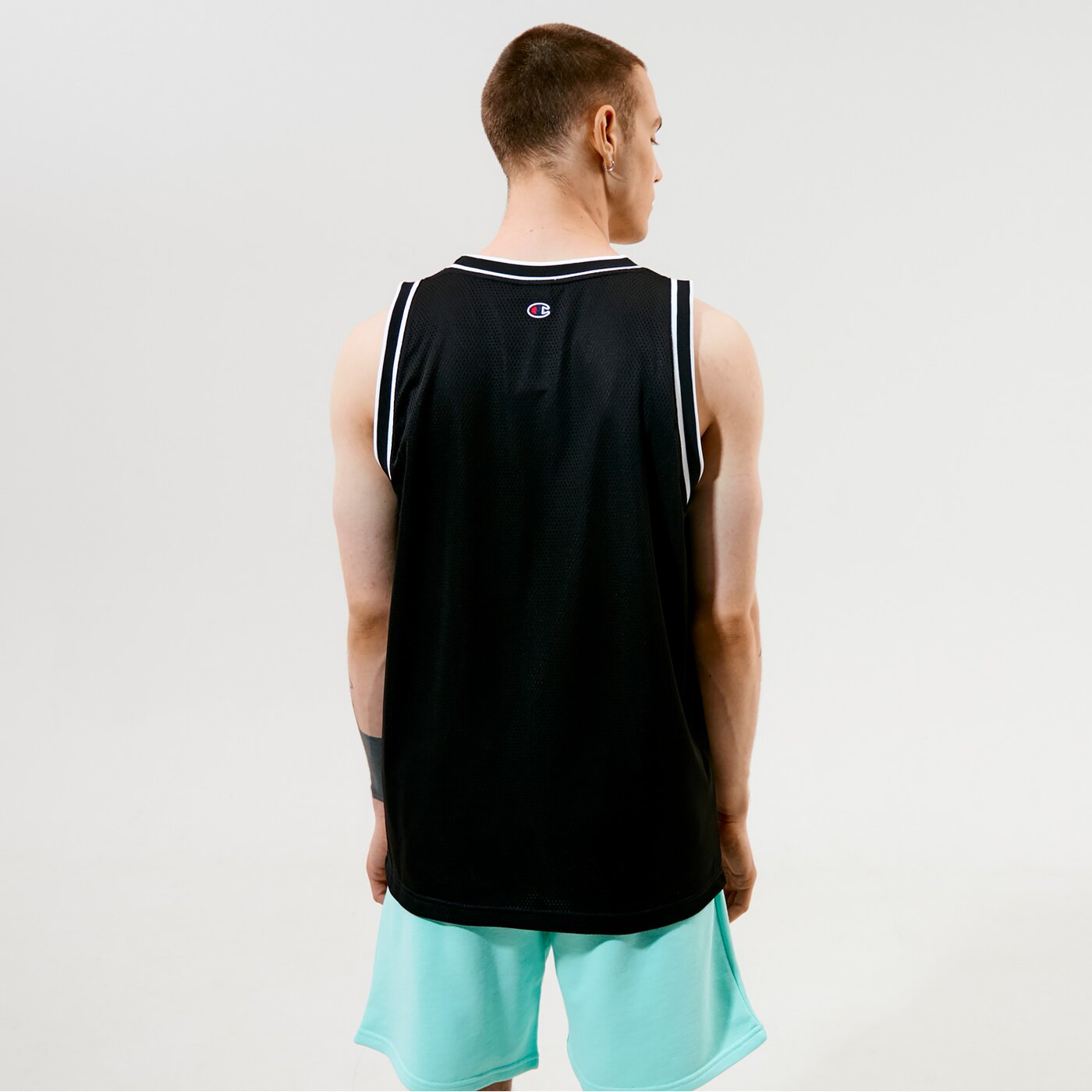 Мъжка тениска CHAMPION ТЕНИСКА ПОТНИК ТОП 215015kk001 цвят черен