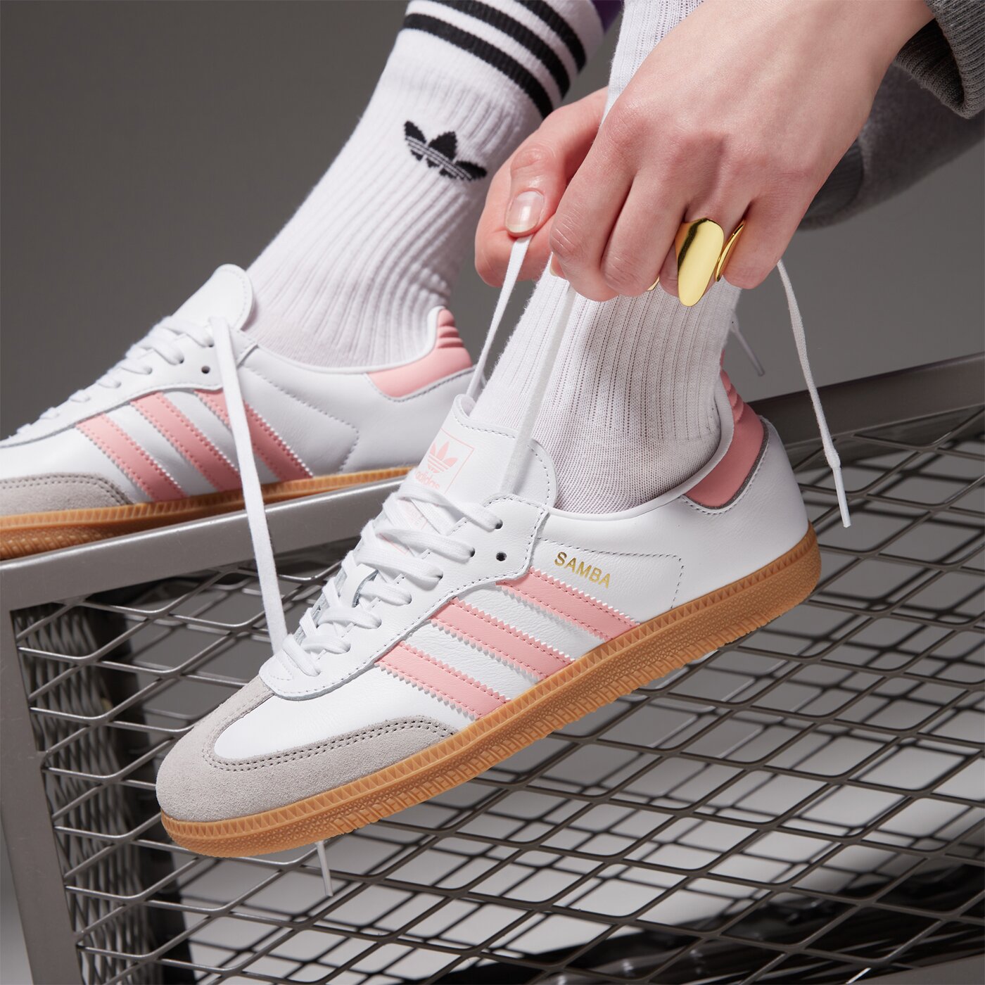 Детски маратонки ADIDAS SAMBA OG J jp5480 цвят бял