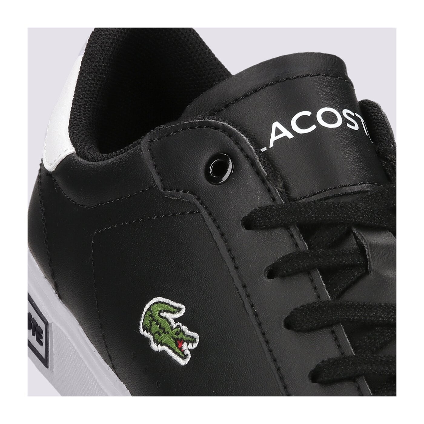 Детски маратонки LACOSTE POWERCOURT 0721 1 SUJ 741suj0014312 цвят черен