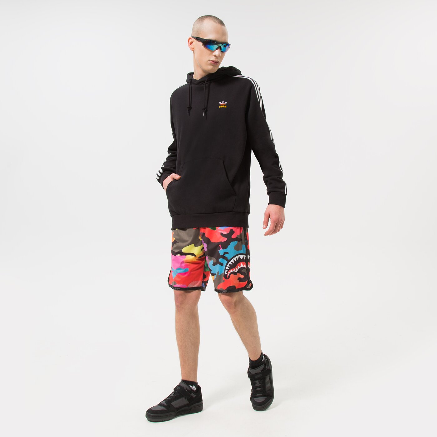 Мъжки суичър ADIDAS СУИТЧЪР С КАЧУЛКА FB NATIONS HDY hk7396 цвят черен