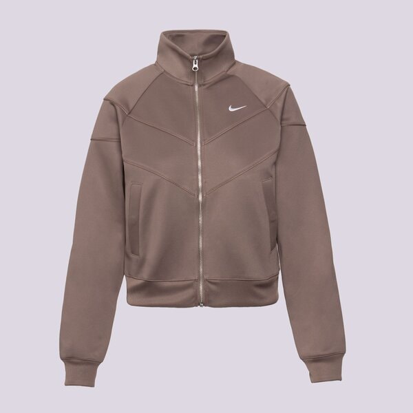 Дамски суичър NIKE СУИТЧЪР W NSW NK WR POLY KNIT hj0975-233 цвят кафяв