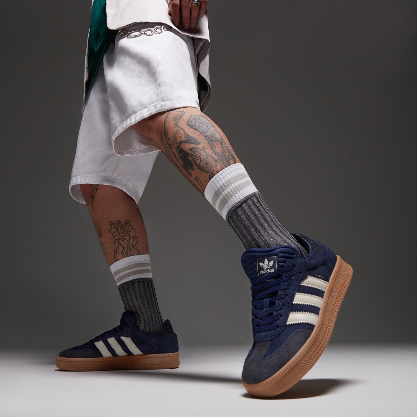 Мъжки маратонки ADIDAS SAMBA XLG js3827 цвят син