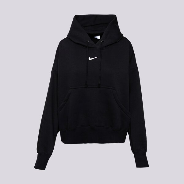 Дамски суичър NIKE СУИТЧЪР W NSW PHNX FLC OOS PO HOODIE dq5858-010 цвят черен