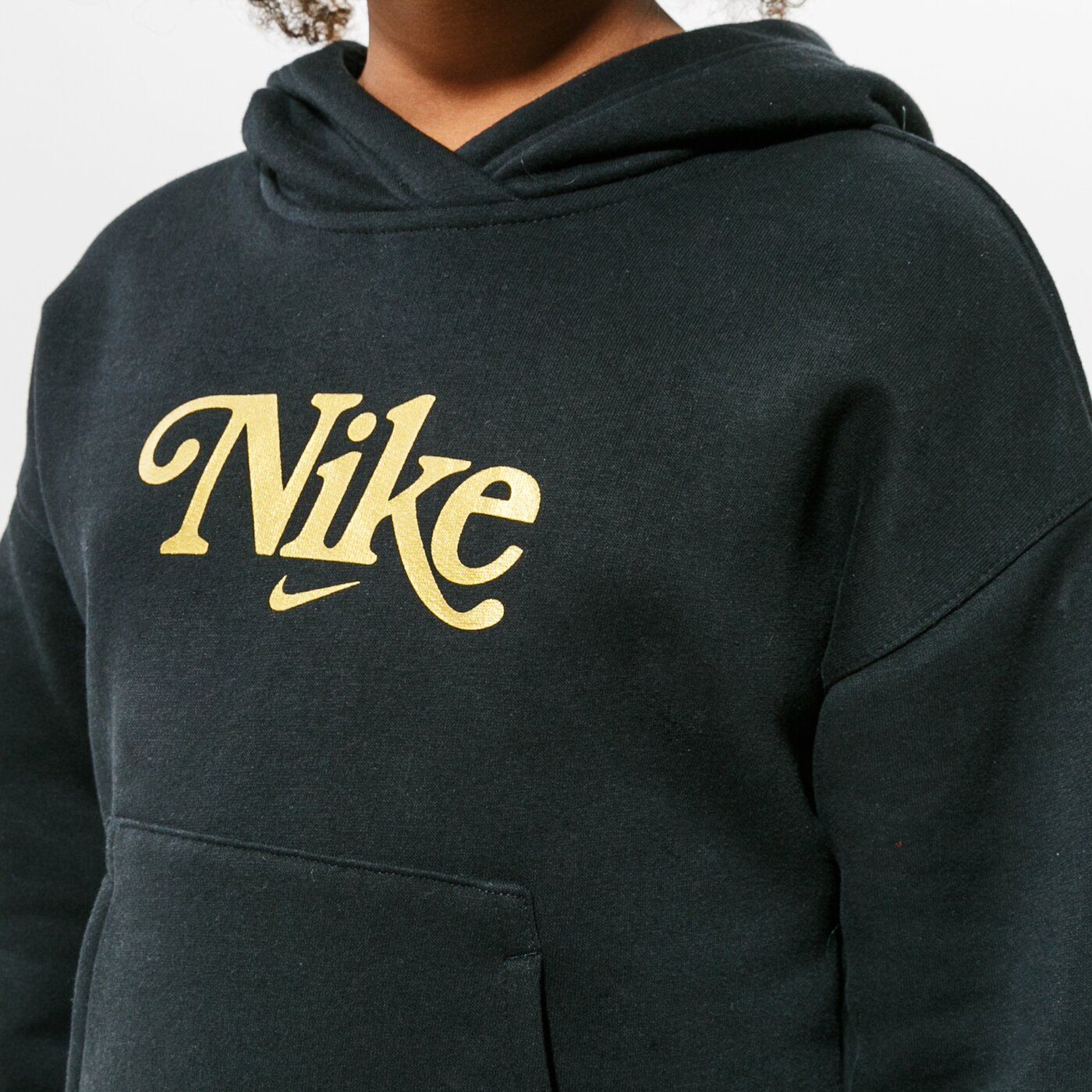 Детски суичър NIKE СУИТЧЪР С КАЧУЛКА SPORTSWEAR SPORTSWEAR CLUB FLEECE dc7097-010 цвят черен