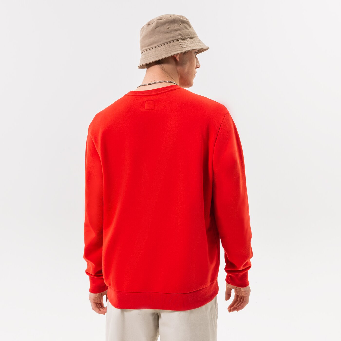 Мъжки суичър VANS СУИТЧЪР FOUNDATION MINI LOGO CREW vn0007fp6ua цвят червен