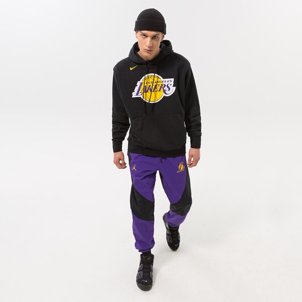 Мъжки суичър NIKE СУИТЧЪР С КАЧУЛКА LAL M NK FLC PO ESSNTL NBA dn4709-010 цвят черен