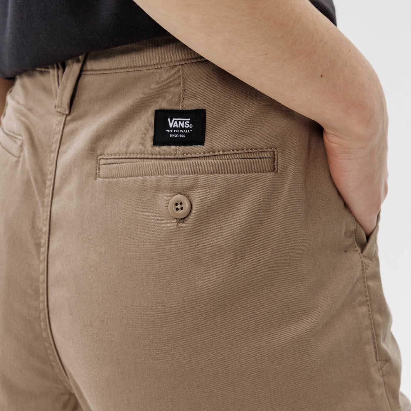 Дамски панталони VANS ПАНТАЛОНИ AUTHENTIC WMN CHINO vn0a5johh3g1 цвят бежов