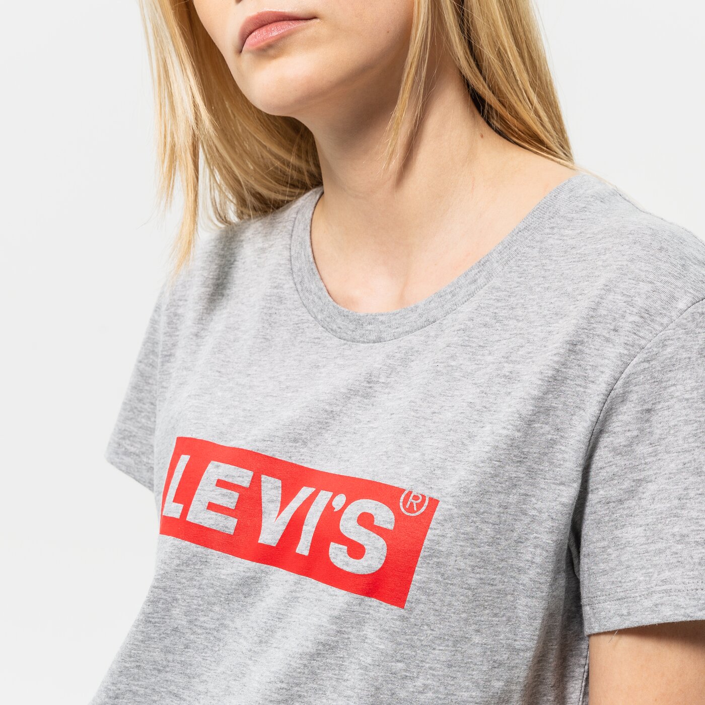Дамска тениска LEVI'S ТЕНИСКА THE PERFECT TEE 17369-1692 цвят сив