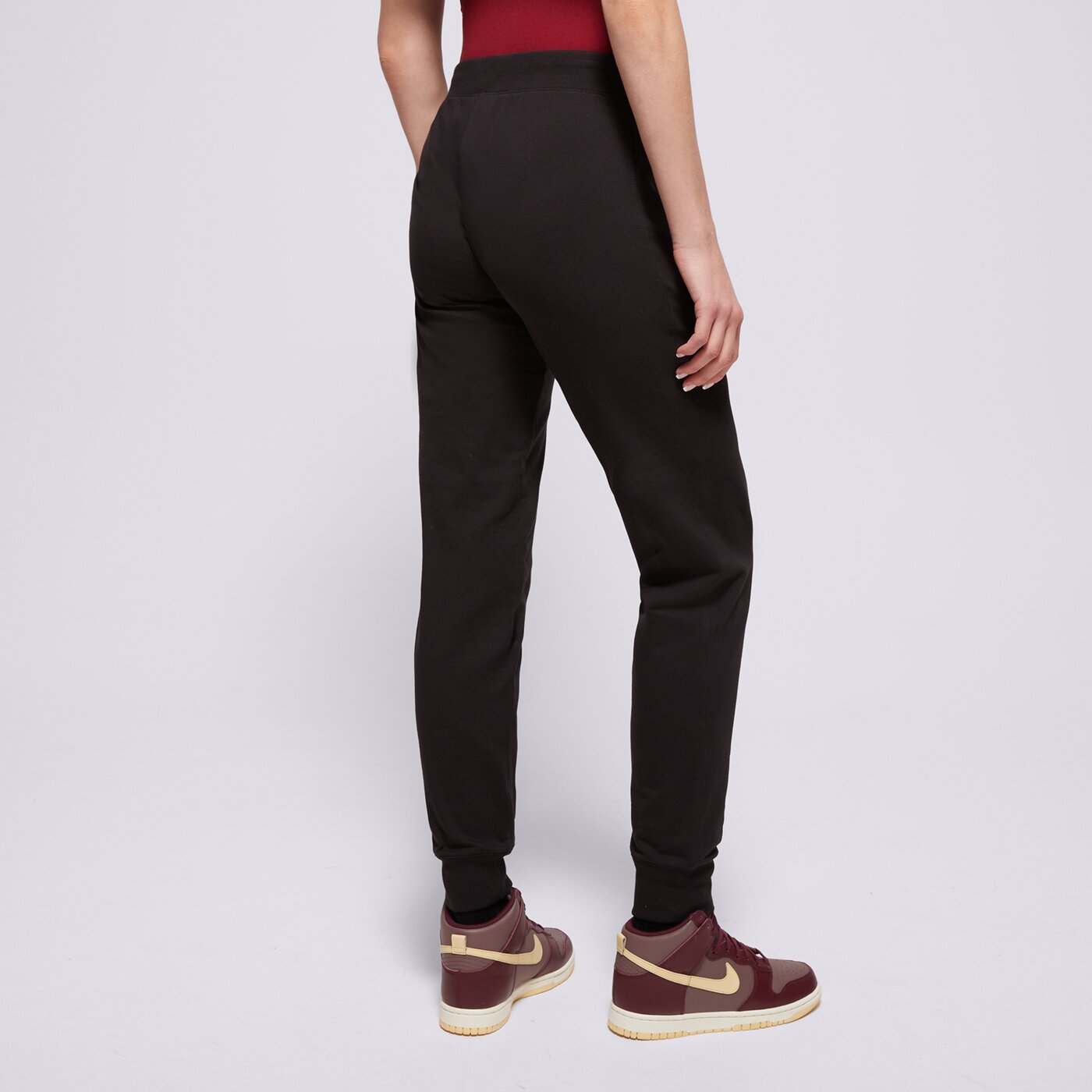 Дамски панталони CHAMPION ПАНТАЛОНИ RIB CUFF PANTS 111414kk001 цвят черен