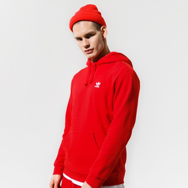 Мъжки суичър ADIDAS СУИТЧЪР С КАЧУЛКА ESSENTIAL HOODY gn3389 цвят червен