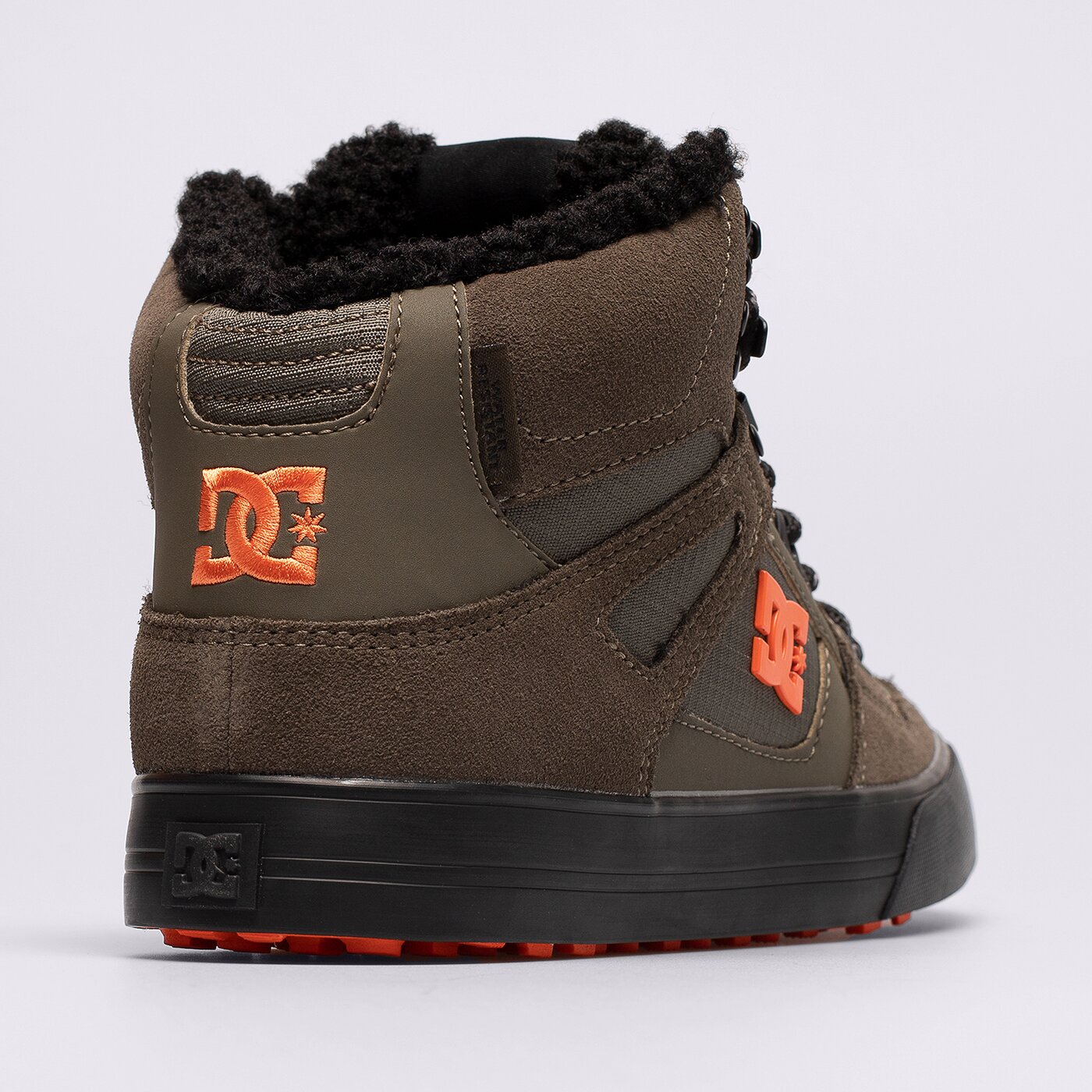 Мъжки зимни обувки DC PURE HIGH-TOP WC WNT adys400047doo цвят каки