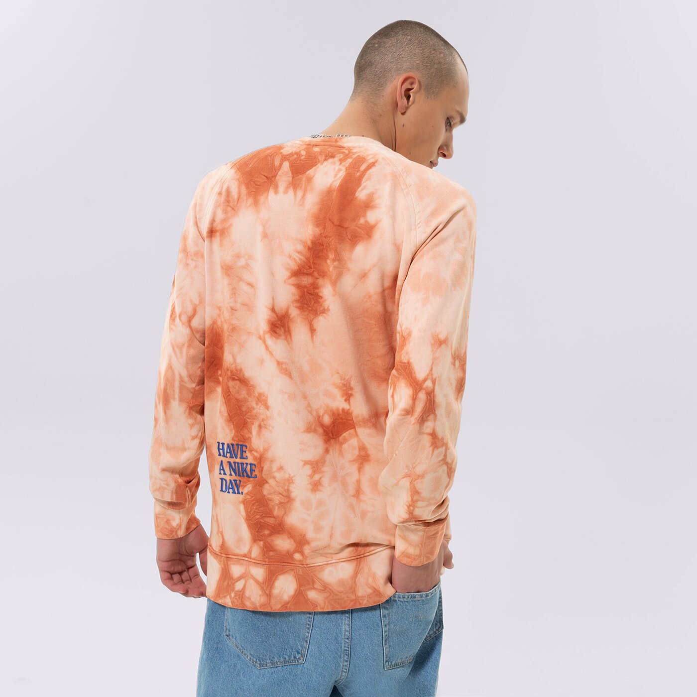 Мъжки суичър NIKE СУИТЧЪР CREW dm5010-657 цвят червен