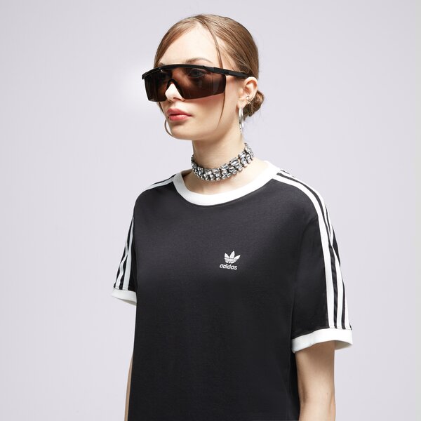 Дамска тениска ADIDAS ТЕНИСКА 3 STRIPES TEE ik4049 цвят черен