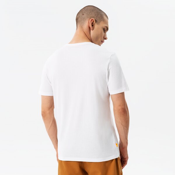 Мъжка тениска TIMBERLAND ТЕНИСКА STACK LOGO WHITE/ANTIQUE BRONZE tb0a5zh1dh11 цвят бял