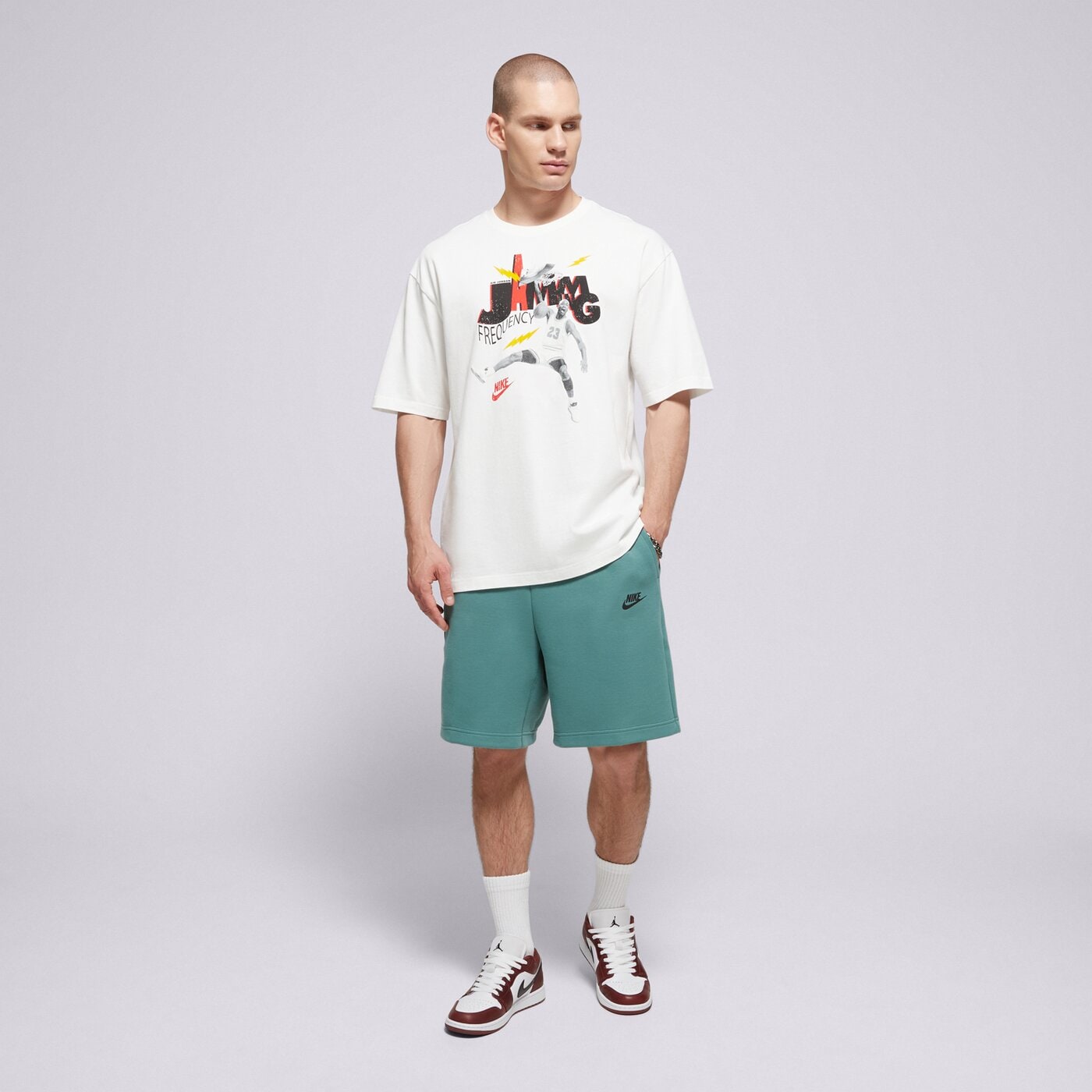 Мъжки къси панталони NIKE ШОРТИ TECH FLEECE fb8171-361 цвят зелен