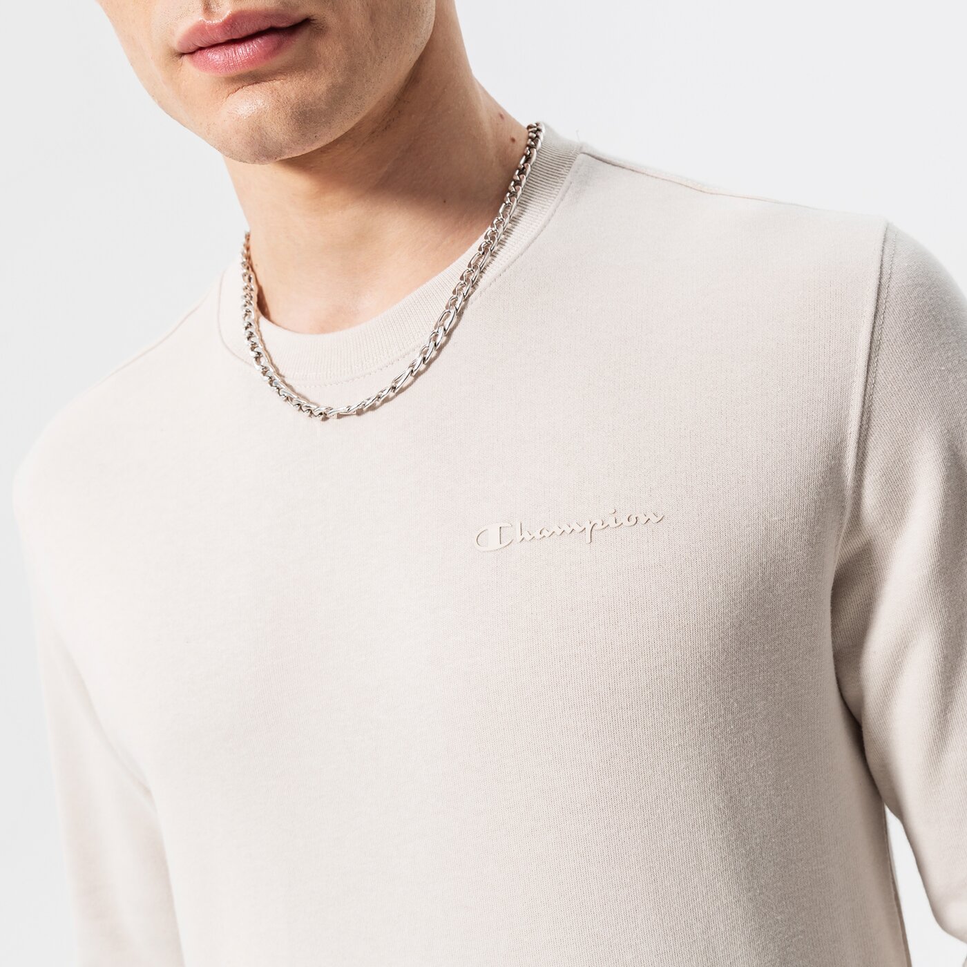 Мъжки суичър CHAMPION СУИТЧЪР CREWNECK SWEATSHIRT 217154ms014 цвят кафяв