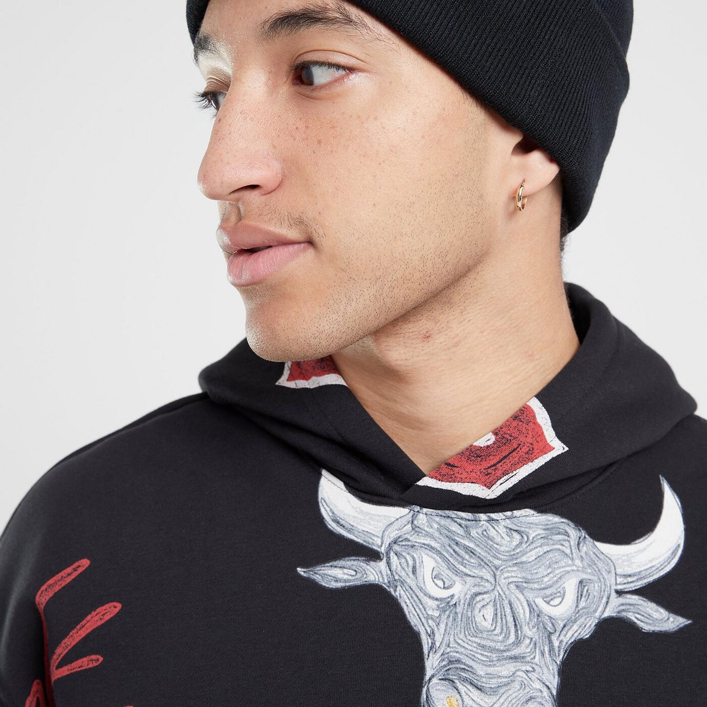 Мъжки суичър JORDAN СУИТЧЪР С КАЧУЛКА M J ESS AOP FLC PO fn4545-010 цвят многоцветен