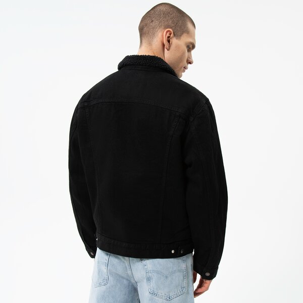 Мъжко преходно яке LEVI'S ЯКЕ TYPE 3 SHERPA TRUCKER 16365-0100 цвят черен