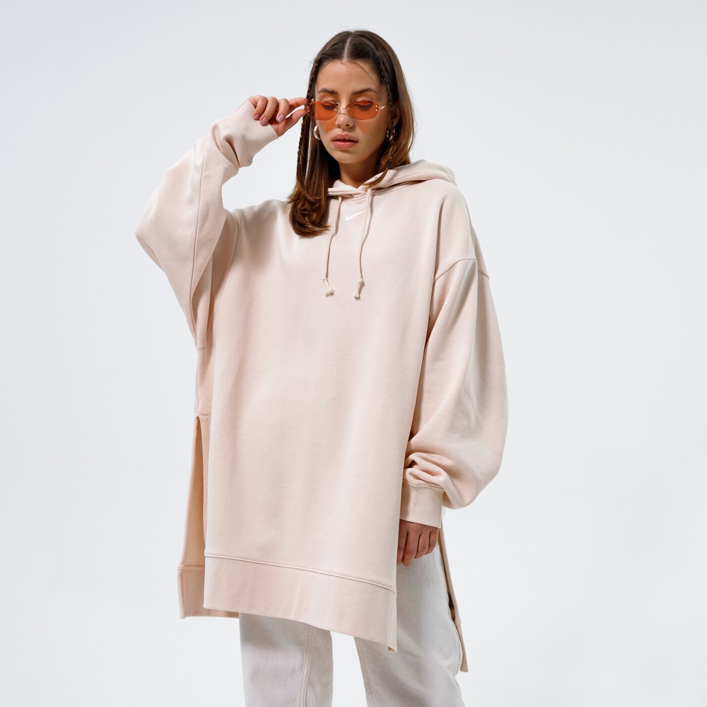 Дамски суичър NIKE СУИТЧЪР С КАЧУЛКА W NSW ESSNTL FLC HOODIE SSNL dh1089-219 цвят бежов