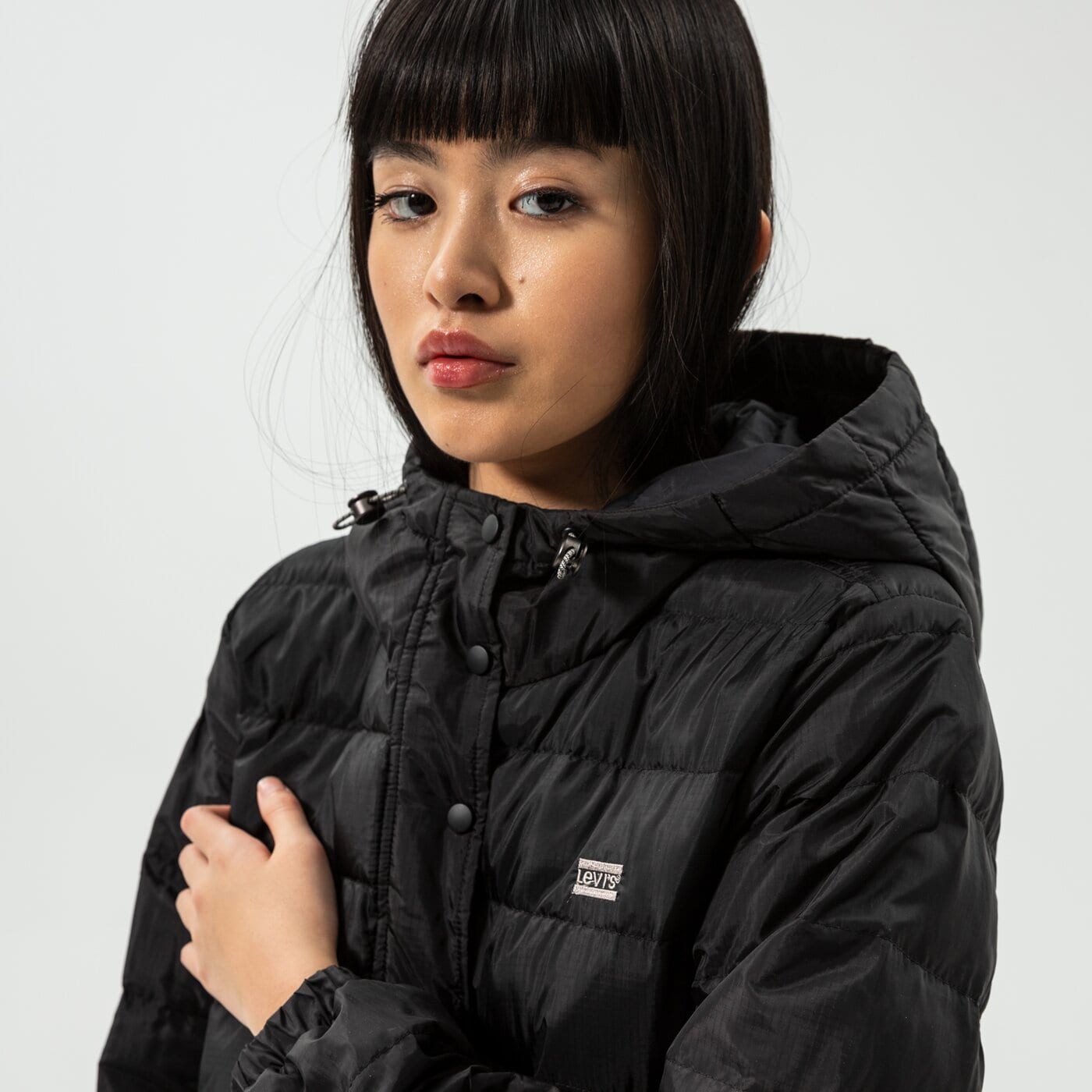 Дамско преходно яке LEVI'S ЯКЕ EDIE PACKABLE JACKET a0675-0000 цвят черен