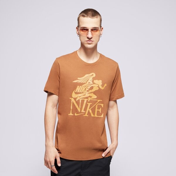 Мъжка тениска NIKE ТЕНИСКА M NSW TEE CLUB SSNL LBR fz7985-281 цвят кафяв