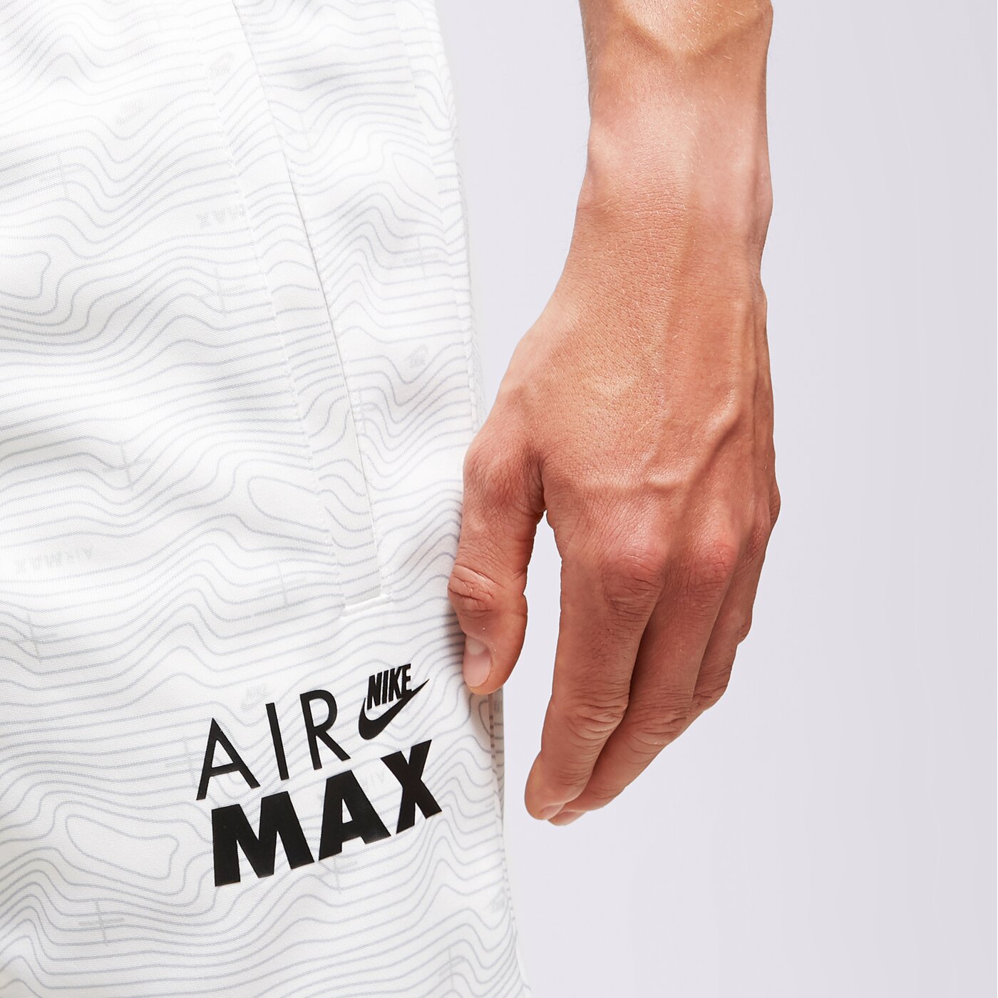 Мъжки къси панталони NIKE ШОРТИ AIR MAX ALL OVER PRINT SHORTS do7243-100 цвят бял