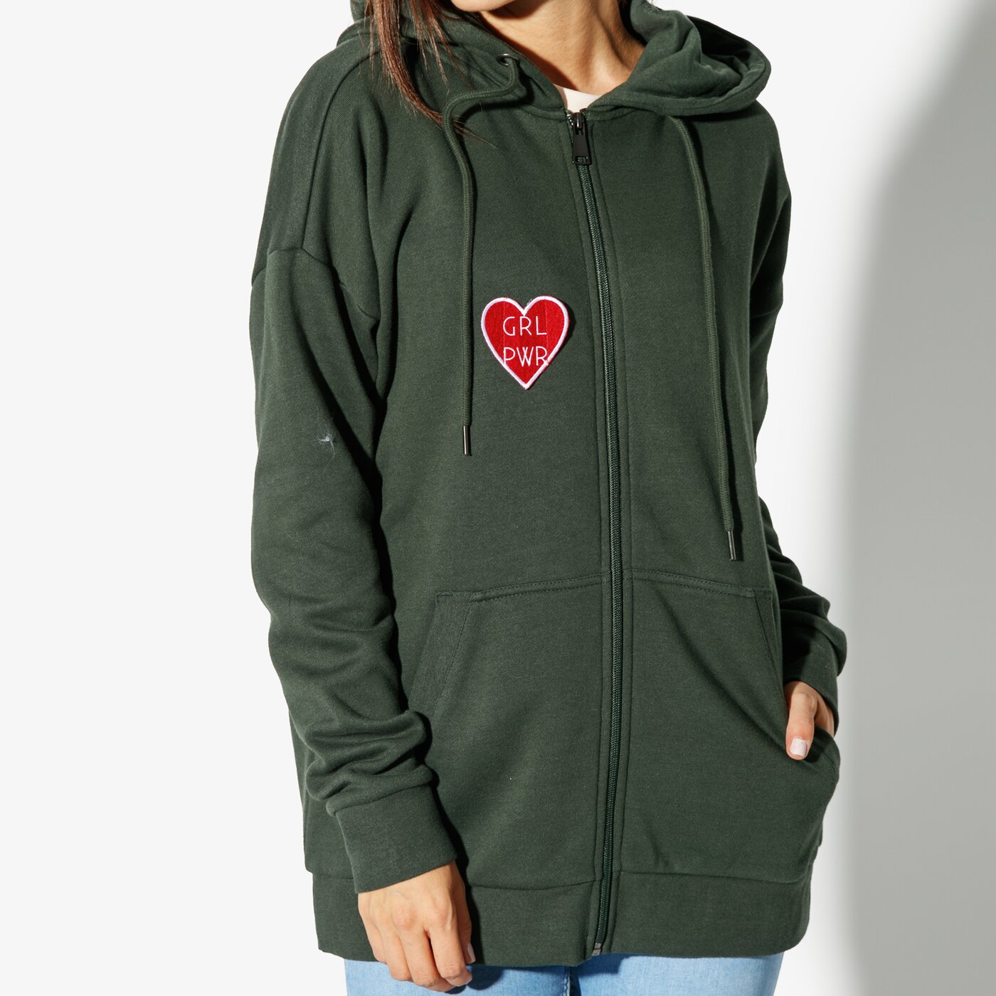 Дамски суичър CONFRONT СУИТЧЪР DEMI cf38bld27001 цвят зелен