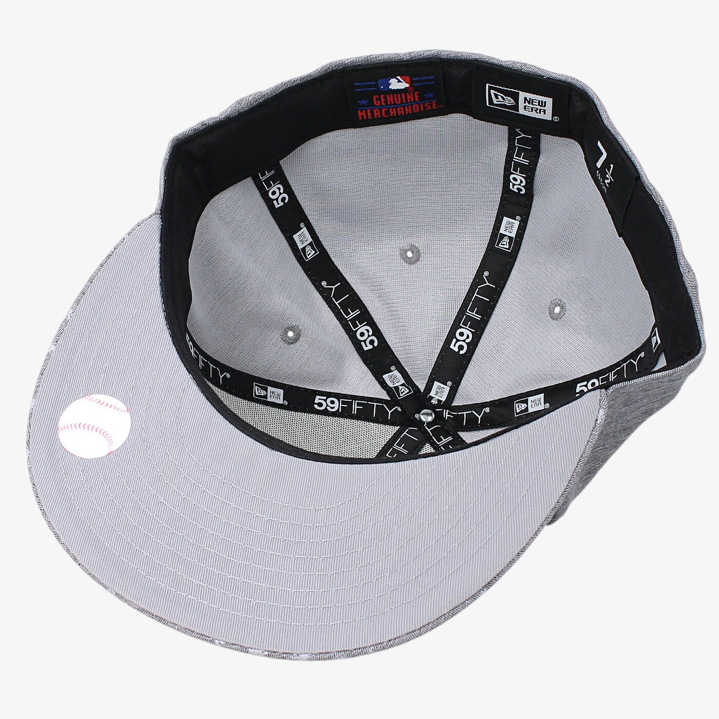 Дамска шапка с козирка NEW ERA ШАПКА MICRO PALM NY YANKEES BLK/WHT 80258951 цвят сив