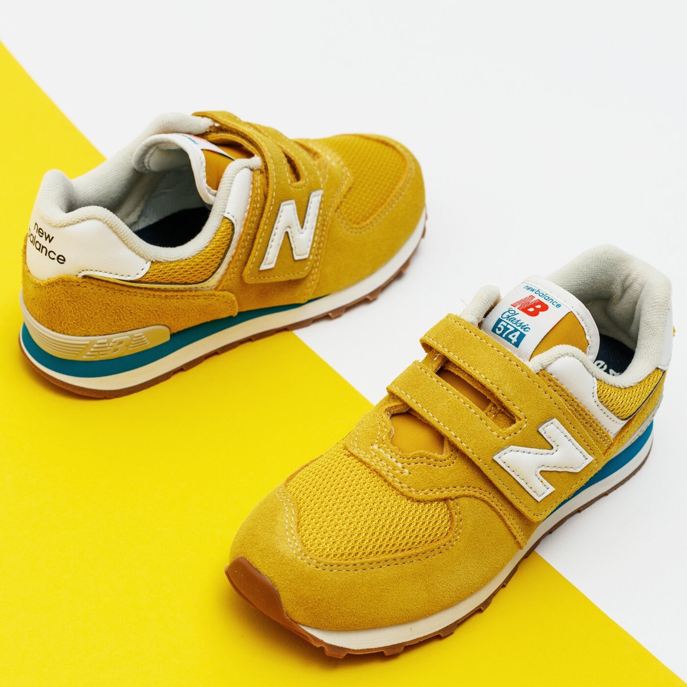 Детски маратонки NEW BALANCE 574  pv574hb2 цвят жълт