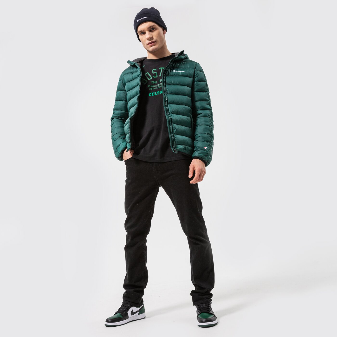 Мъжка тениска NIKE ТЕНИСКА BOS M NK CTS TM ELMNT LS TEE NBA da5889-010 цвят черен