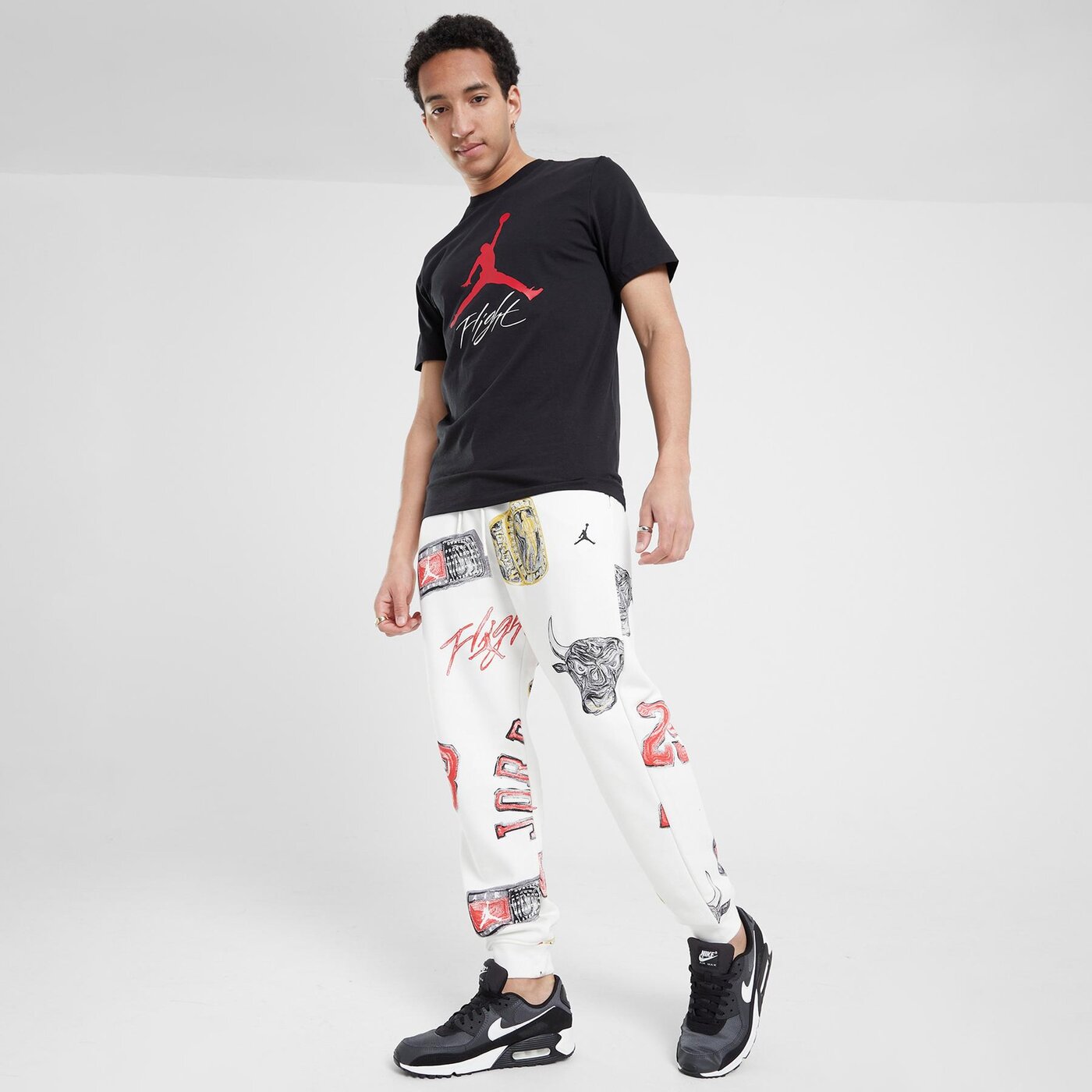 Мъжки панталони JORDAN ПАНТАЛОНИ M J ESS AOP FLC PANT fn4547-133 цвят многоцветен