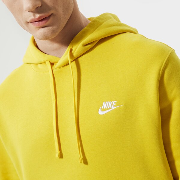 Мъжки суичър NIKE СУИТЧЪР С КАЧУЛКА SPORTSWEAR CLUB FLEECE bv2654-709 цвят жълт