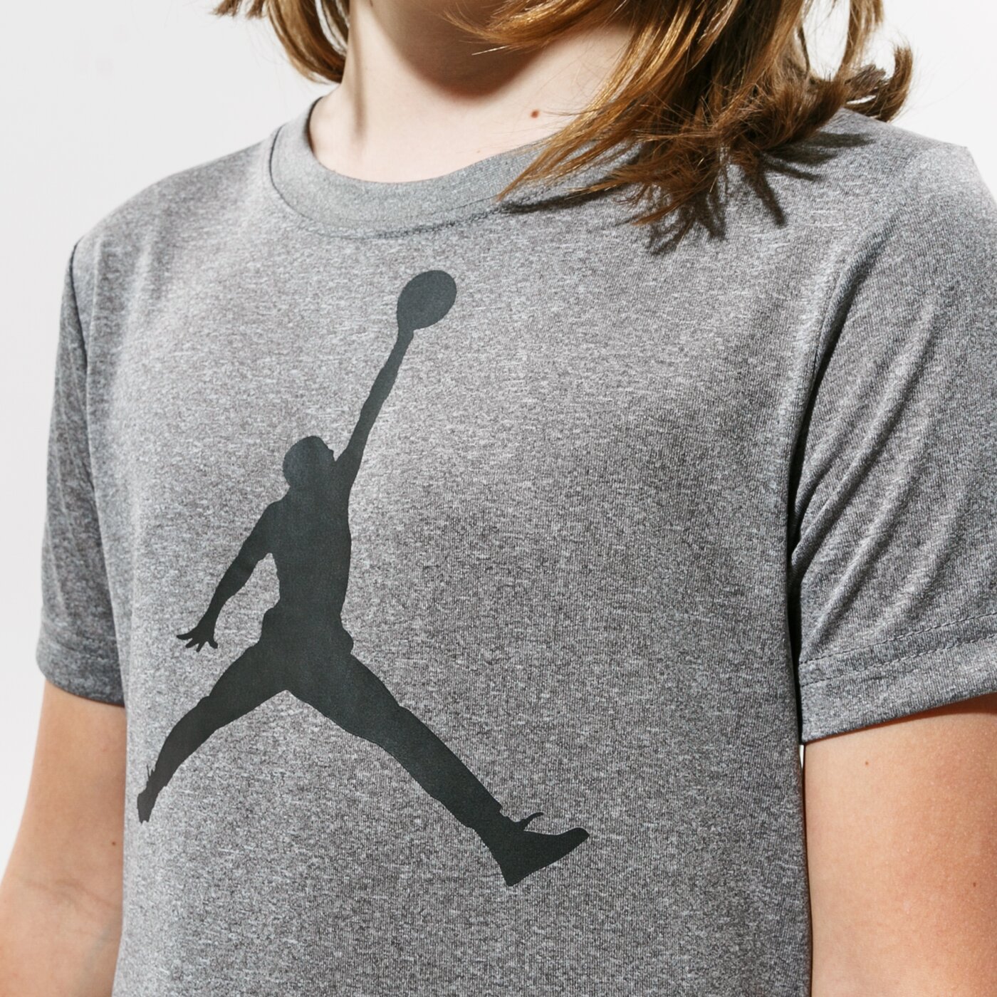 Детска тениска JORDAN ТЕНИСКА JDB JUMPMAN LOGO DF TEE BOY 954293-geh цвят сив