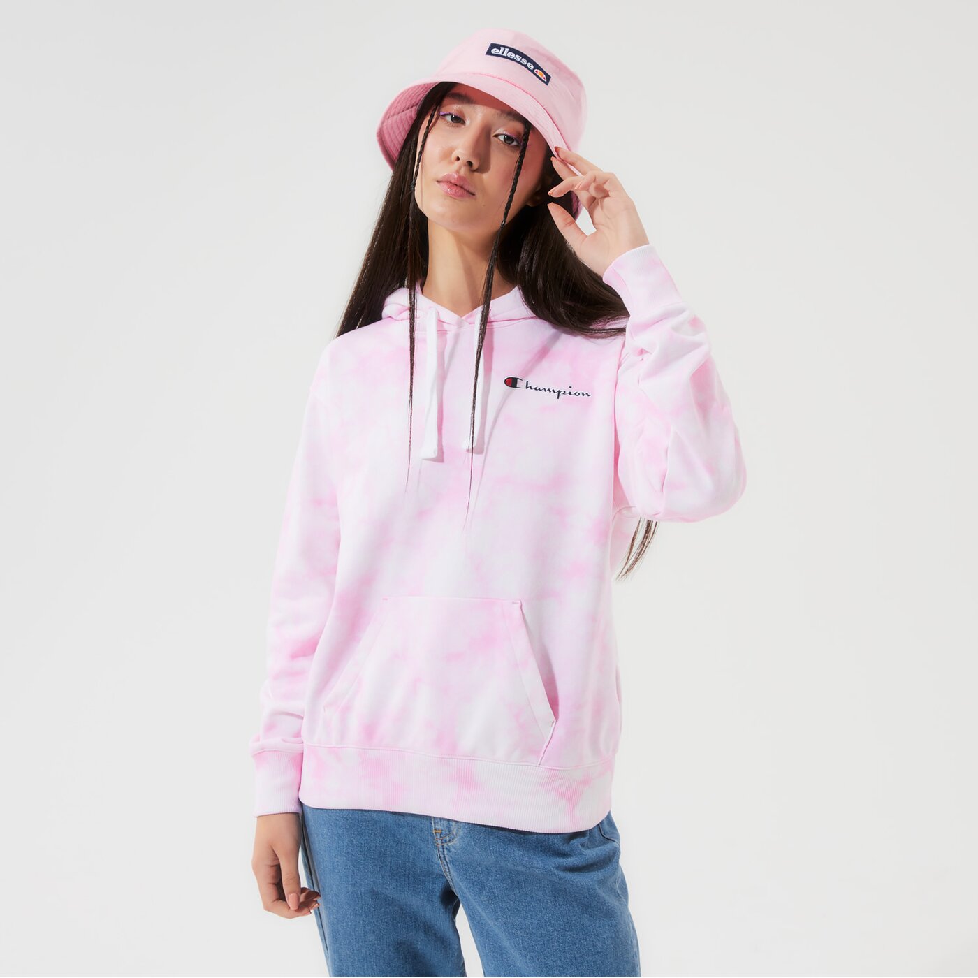 Дамски суичър CHAMPION СУИТЧЪР С КАЧУЛКА HOODED SWEATSHIRT 113934wl005 цвят многоцветен