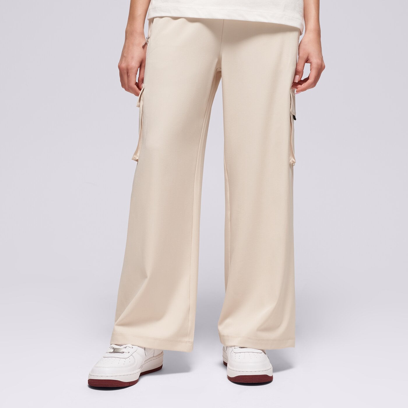 Детски панталони JORDAN ПАНТАЛОНИ JUMPMAN POST UP OPEN CARGO GIRL 45f202-xae цвят кремав